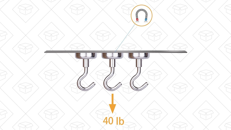 4-Pack Magnetic Hooks, $10 with code FI55OAKL
